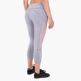 thumbnail image 2 of Women's Mid Waist Side Mesh Dry Fit Workout Capri Leggings with Inner Pocket, 2 of 6