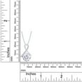 thumbnail image 6 of AFFY 3CT Moissanite Pendant Necklace for Women in 18K White Gold over Streling Silver, 6 of 7