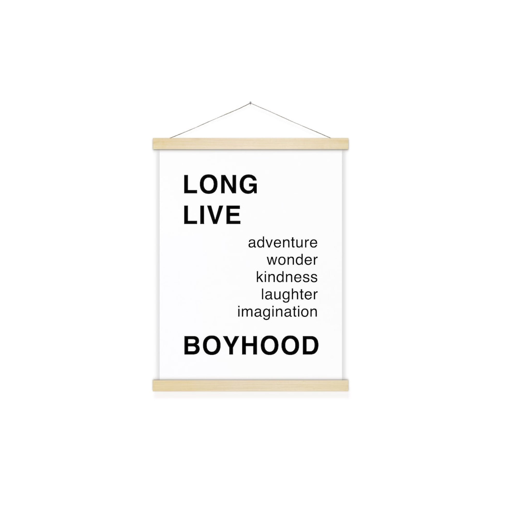 Baby Boy Nursery Nursery Decor for Baby Boy Long Live Boyhood Wall Art Adventure Wonder Imagination Laughter Kindness