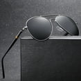 thumbnail image 2 of Polarized Sunglasses for Men and Women, UV400 Protection, Color Changing Metal Frame, TAC Lens, Night Vision Driving Glasses, 2 of 4