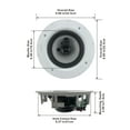 thumbnail image 2 of Acoustic Audio CSic64 Frameless 6.5" In Ceiling 5 Speaker Set 3 Way Home Theater Speakers, 2 of 6