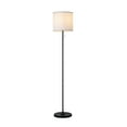 thumbnail image 5 of Mainstays Classic 56.5" Black Finish Shaded Floor Lamp with White Fabric Shade, Adult Use., 5 of 8