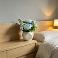 thumbnail image 4 of PONPRNGY Potted Peony Artificial Flowers Indoor Fake Plant Bathroom Accessories Decor, Faux Silk Flowers Arrangement in Vase Centerpieces for Tables Dresser Shelf Decor, 4 of 4