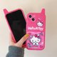 thumbnail image 5 of Funda de dibujos animados para iPhone 14 Pro, linda y divertida funda de silicona suave con diseño de gato kawaii en 3D para niños, niñas y mujeres., 5 of 5