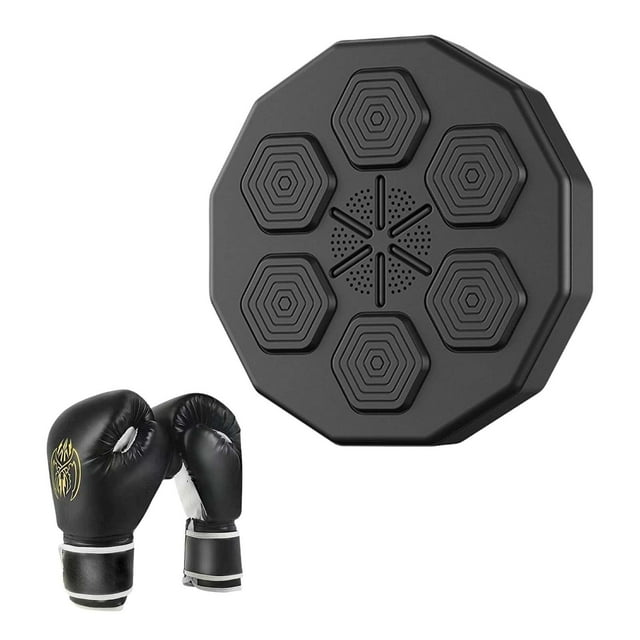 Máquina de boxeo de música inteligente, bolsa de boxeo, artes marciales, adultos, , entrenamiento, montaje en pared, objetivo Musical de , Negro Sharpla Máquina de boxeo de música