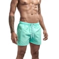 thumbnail image 1 of toraway Mens Solid Color Three Part Beach Pants Straight Tube Loose Sports Shorts XXL, 1 of 3