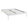 thumbnail image 2 of Modway Elsie Cadre de Lit Plateforme en Acier Moderne Chic de 83,5 Pouces, Grand Lit, Blanc, 2 of 7