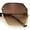 Gold - Brown, variant on Womens Rimless Metal Rim Rectangle Butterfly Luxe Fashion Sunglasses Gold - Brown Pink