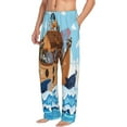 thumbnail image 2 of Fotbe Men'S Animals On Noah'S Arkclassic Pajama Pants With Elastic Waist And Drawstring Pockets，Pajama Pants Mens Lounge Pants Super Soft, 2 of 9