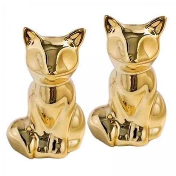 Fancyes 5xFox Figurine Ornament Animals Statue Modern for Table Dining Room Home Decor