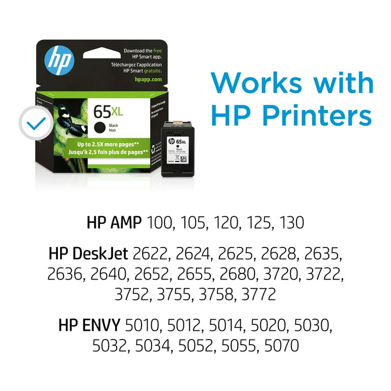 HP 65XL High Yield Black Original Ink Cartridge for DeskJet and