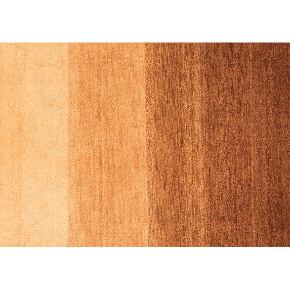 Ahgly Company Indoor Rectangle Abstract Orange Modern Area Rugs, 2' x 4'