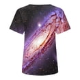 thumbnail image 6 of Penkiiy Galaxy Printed Shirt,Women's Shirts Unisex 3D Graphic Print Fashion T-Shirts for Adults Teens Novelty Casual Tee Tops L Multicolor, 6 of 6