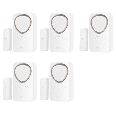 Greencycle Window Alarm Sensors,Sliding Door Alarms when Opened,Alarm Door Left Open,Door Alarm Delay,110dB Loud Alarm,Easy Installation,4 Alarm Modes,Suitable for Fridge, Dormitory,Home,Shop,5PK