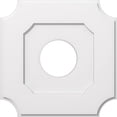 thumbnail image 2 of Ekena Millwork CMP22LE-07000 22 in. OD x 7 in. ID Square Locke Architectural Grade PVC Contemporary Ceiling Medallion, 2 of 4