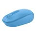 Microsoft Arc Wireless Mouse - Microsoft Wireless Mobile Mouse 1850 - mouse - 2.4 GHz - cyan blue