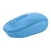 Microsoft Wireless Mobile Mouse 1850 - mouse - 2.4 GHz - cyan