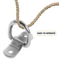 thumbnail image 4 of HOOWIFFY 1 Set Fastening Rings D Ring Track Tie Down Ring Iron Silver for Transportation, 4 of 4