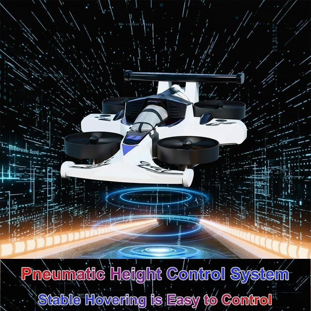 Rechargeable Dual-Mode Car Drone, 2-in-1 Flying RC Car with Land & Air Modes, 360° Flip Tricks, LED Stunt Effects, High-Speed Driving & Flying Impact-Resistant Toy