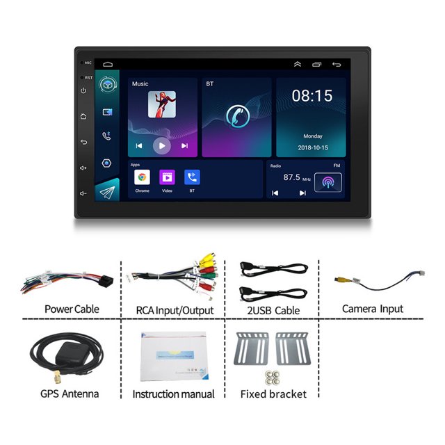 Navegador GPS para coche, Android, pantalla táctil de 7 pulgadas, WiFi MP5 Play