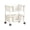 white, variant on Rolling Storage Rack, Multi Layer Movable Plastic Organizer, Large Capacity Layered Shelf with Wheels, Utility Cart for Living Room, Bedroom, Bathroom, Kitchen & Home Storage