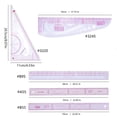 thumbnail image 5 of Necvior French Curved Ruler Craft Sewing Tool Multifunction Measure Ruler Clear Scale, 5 of 12