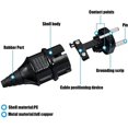 thumbnail image 3 of E-012 European plug - Detachable wiring plug 16A plug - European wiring plug - 4 pieces - Black, 3 of 5