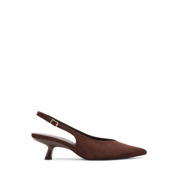 Madden Girl Women's Kittenn Slingback Kitten Heel