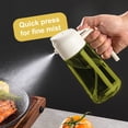 thumbnail image 3 of CXINYI 16 oz Glass Olive Oil Dispenser for Kitchen, 2 in 1 Oil Sprayer Bottle for Cooking, Salad, BBQ and Frying, White, 3 of 7