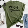 thumbnail image 2 of Dog Mama T-shirt, Unisex Women's Shirt, Dog Mom Shirt, Best Gift for Dog Lovers, Heather Military Green, X-Large, 2 of 6