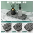 2 PCS Quick Drying Stone Tray for Bathroom Counter Water Absorbing