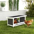 thumbnail image 2 of PawHut Wooden Chicken Nesting Box, Nesting Boxes for Up to 2 Hens, 2 of 9
