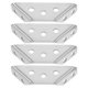 thumbnail image 1 of IDEANATEGRATE 4Ud Soporte Triangular Reforzado Para Muebles De Inoxidable Color Plata, 1 of 7