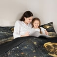 thumbnail image 4 of Homewish Vintage Oil Painting 7-Piece Bedding Comforter Set,Galaxy Starry Night King Bedding Sets,Stars Moon Print Bed Sheets Girls Teens,Breathable Home Decor Reversible, 4 of 8