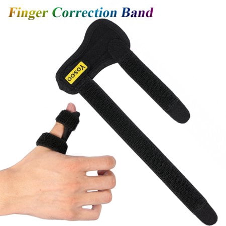 Yosoo Trigger Finger Splint for Middle Finger,Pinky Finger,Ring Finger,Index Finger Brace,Mallet Finger Splint Support,Adjustable Fixing Belt,Tendon Release & Pain