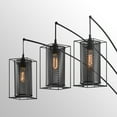 thumbnail image 4 of Lite Source Ls-83692 Stein 3 Light 89" Tall Arc Floor Lamp - Black, 4 of 4