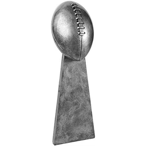 Sumabitar11" Antique Silver Fantasy Football Lombardi Trophy Free Engraving$$Gift Supply & Awards