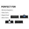 thumbnail image 2 of Smilepp 2x Acrylic Wall Rack Small Display Shelf for Wireless Speaker Black, 2 of 2