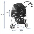 thumbnail image 2 of Frisco Dog & Cat Collapsible Stroller, Black, 2 of 4