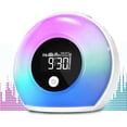 thumbnail image 2 of Despertador con luz despertador con altavoz Bluetooth, luz nocturna para niños, reloj despertador Digital para niños, adolescentes, dormitorio, 2 of 5