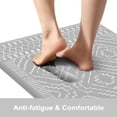 thumbnail image 3 of Anti Fatigue Kitchen Mat,Grey Farmhouse Kitchen Rugs Sets of 2,Cushioned Non Slip Kitchen Floor Mats,Morocco Geometric Standing Mats for Sink,Laundry, Office,Desk 17"x47"+17"x29", 3 of 6