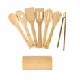 thumbnail image 1 of Set Utensilios De Cocina De Bambú 8 Piezas Con Pinza Y Base Genérico BAMBU, 1 of 2