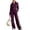 Purple, variant on Womens 2 Piece Tracksuit Sets Casual Lapel Sweatshirts Half Zip Pullover & Wide Leg Sweatpants Lounge Outfits Set With Pockets