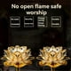 thumbnail image 2 of 2Pcs LED Lotus Buddhist Lights Buddha Lotus Lamps Plug in or Battery-Operated Buddhist Lamp EU Plug B, 2 of 5