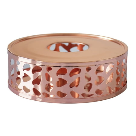 

Stainless Steel Tea Warmer with Tealight Holder Round Teapot Stand Candle Base