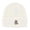 Off White, variant on David & Young Teddy Bear Embroidery Ribbed Knit Winter Beanie Hat (Women)