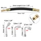 thumbnail image 4 of 8 piezas de extensi?n de v?stago de v?lvula de neum?tico 2 tubo extensor de v?stago de v?lvula doble flexible 5.9 "6 multigrado 45 90 135 adaptador para coche, cami?n, motocicleta, bicicleta, remolque RV Unique Bargains vástagos de válvula automotriz, 4 of 7