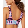 thumbnail image 2 of Hula Honey MULTI Check It Out Printed Bralette Bikini Swim Top, US Small, 2 of 2
