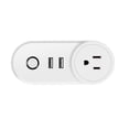 thumbnail image 2 of Toma de corriente inalámbrica de control remoto Tuya WiFi Socket con puertos USB Smart WiFi Outlet, enchufe de EE. UU. Inevent EL003050-05B, 2 of 7