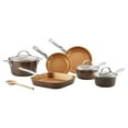 Ayesha Curry 10Piece Porcelain Enamel Nonstick Pots and Pans Set